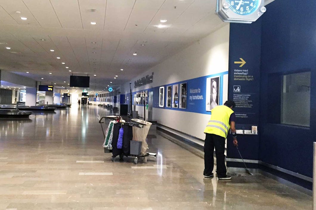 Städare och andra arbetaryrken utan krav på särskild utbildning har oftare behovsanställning.