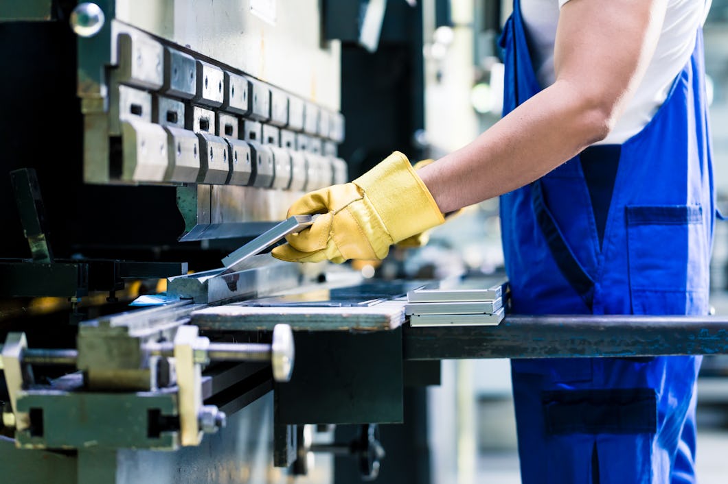 Industriarbetare (genrebild).