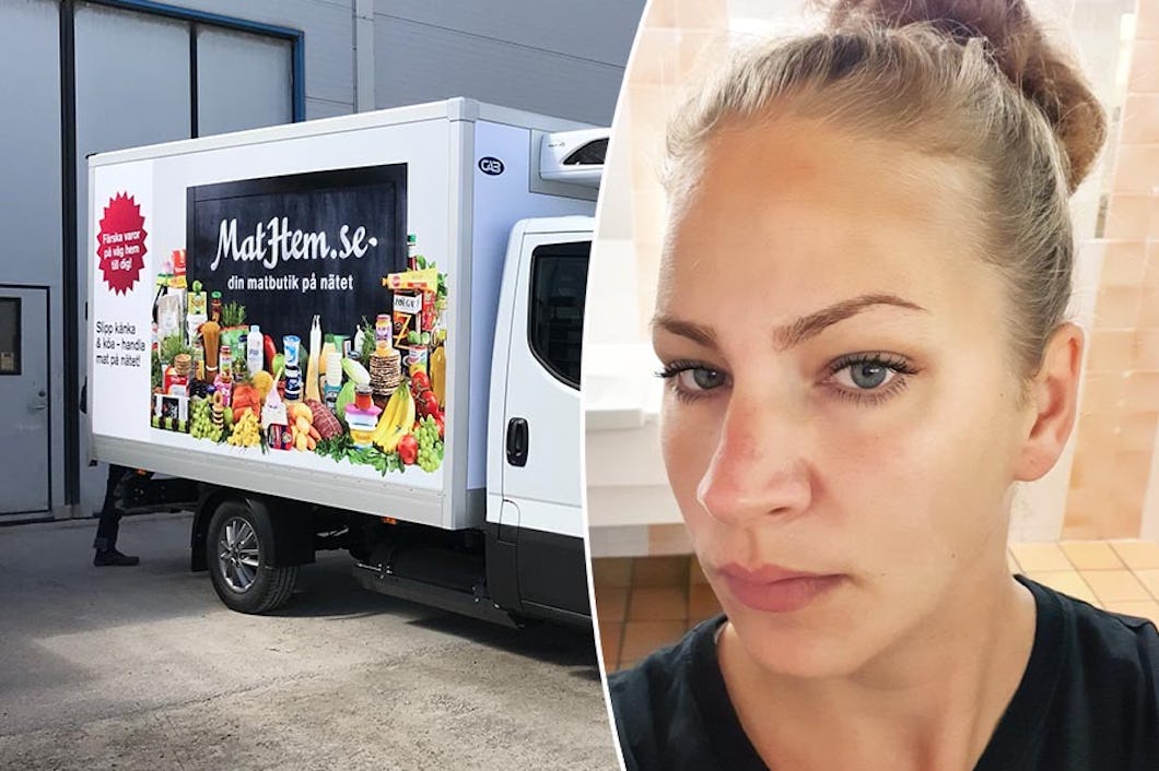 Louise Sjöberg, klubbordförande på Mathems lager i Bromma