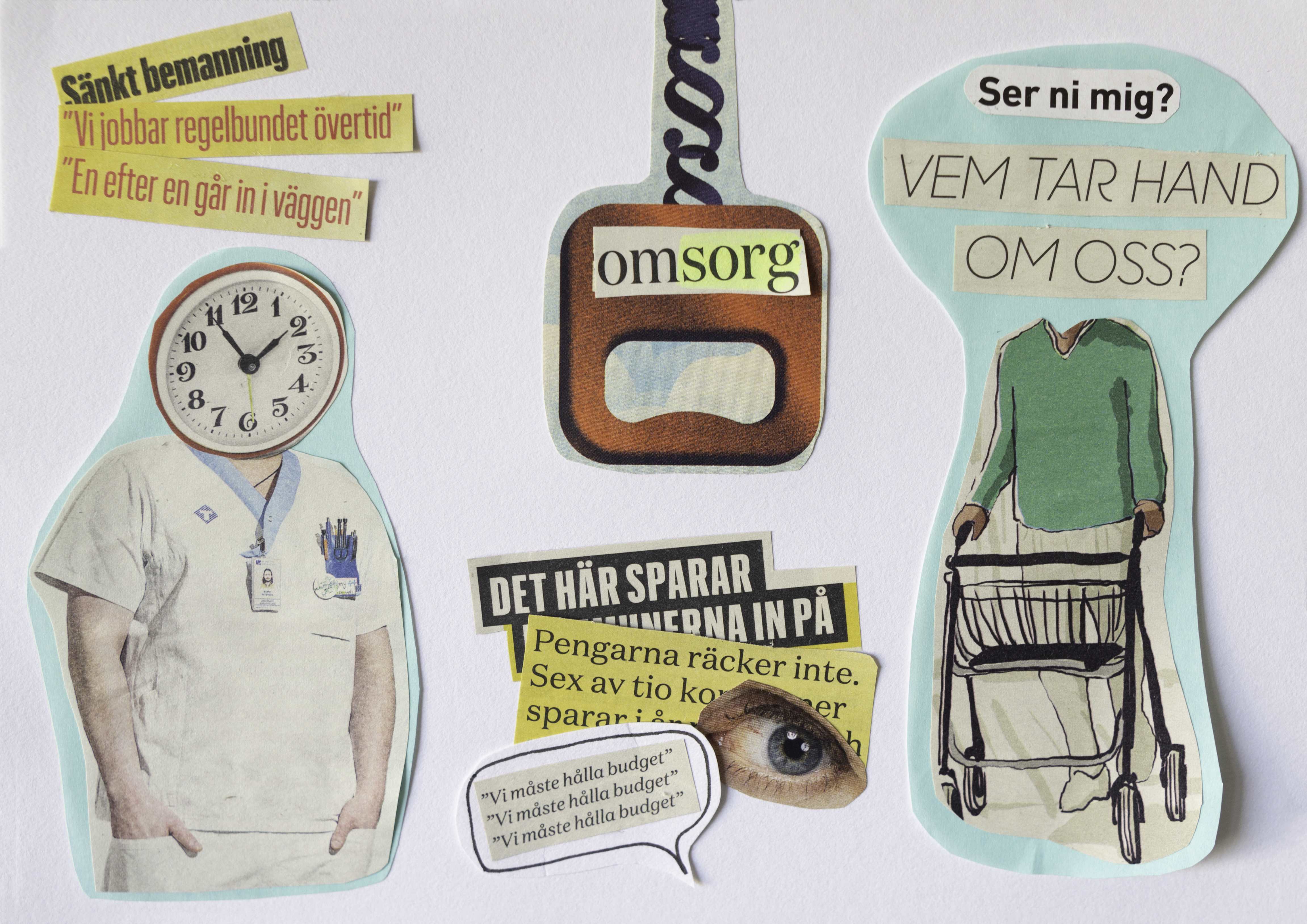 Kollage av Ingrid Stenlund.