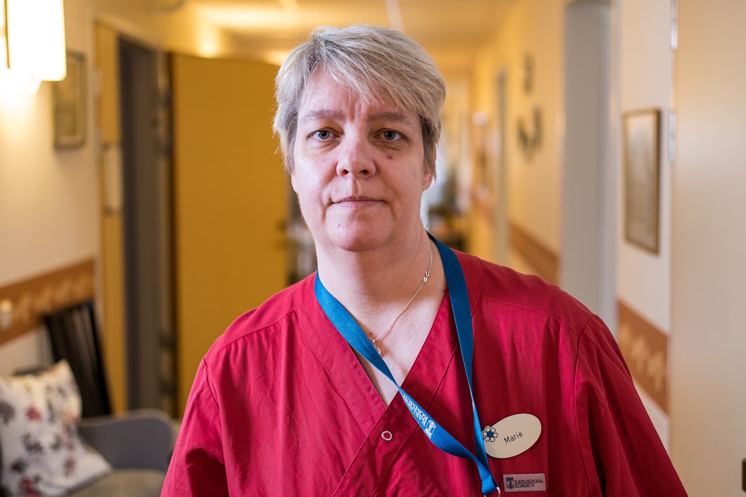 Marie Holgersson, vårdbiträde.