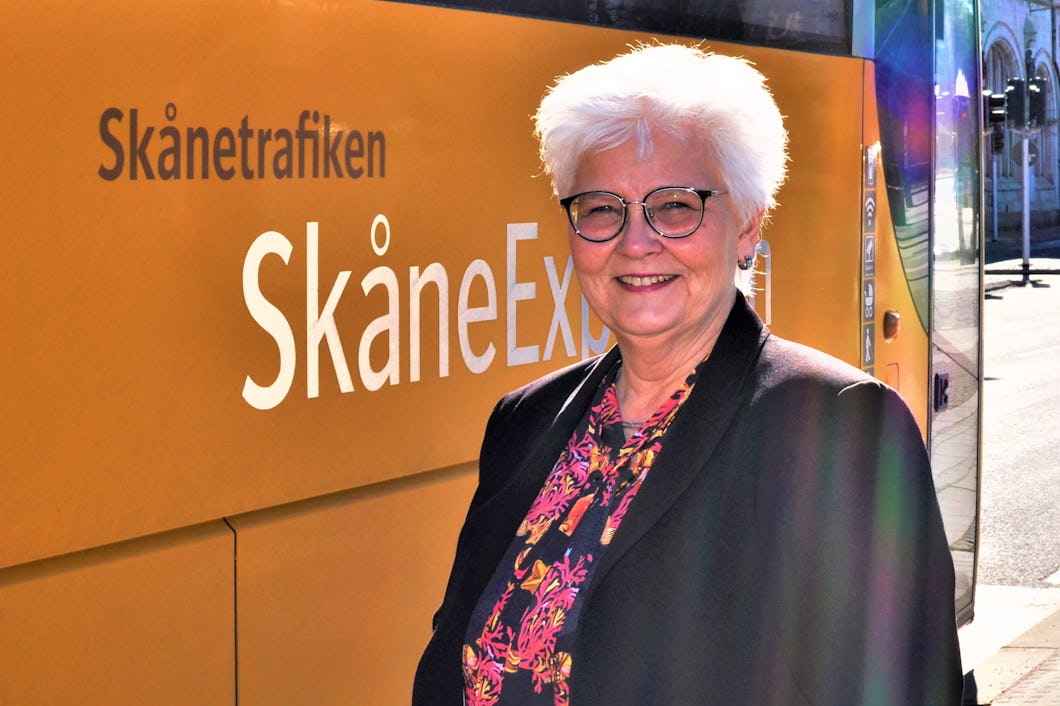 Carina Zachau (M), ordförande i kollektivtrafiknämnden Region Skåne.