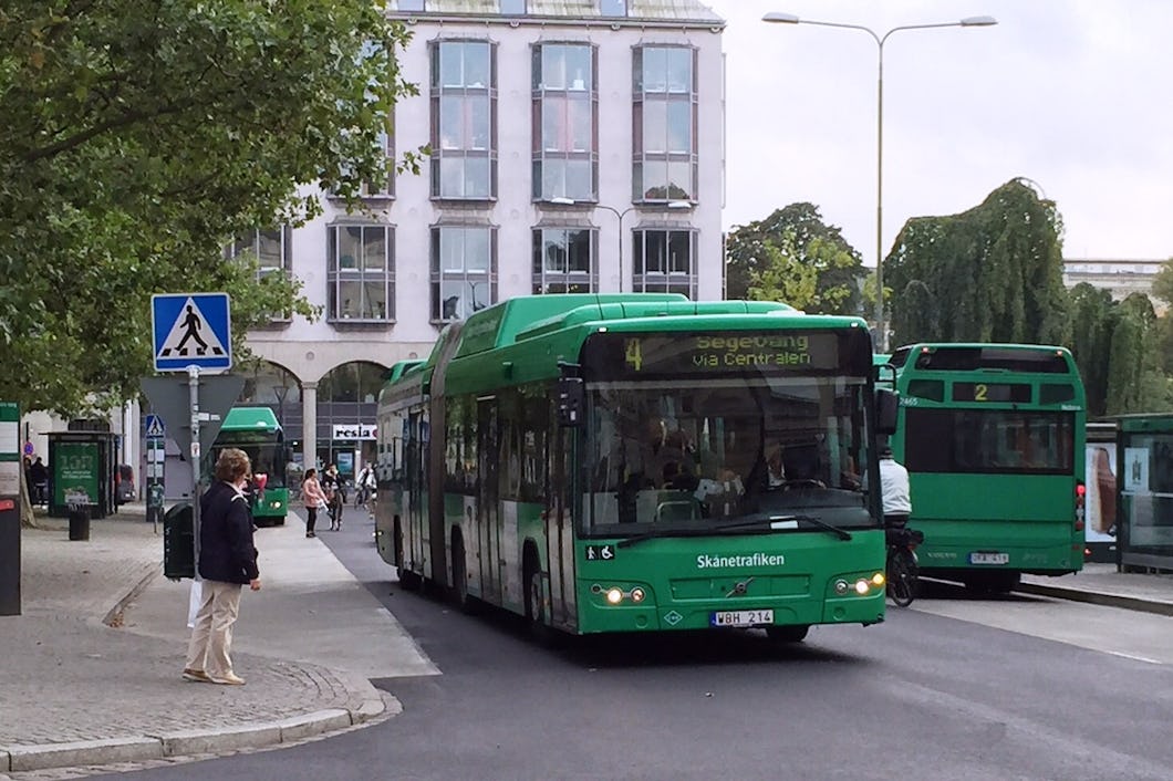 Bussar i Malmö.