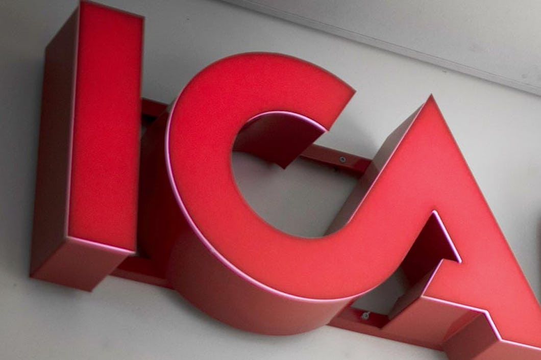 Ica-skylt.