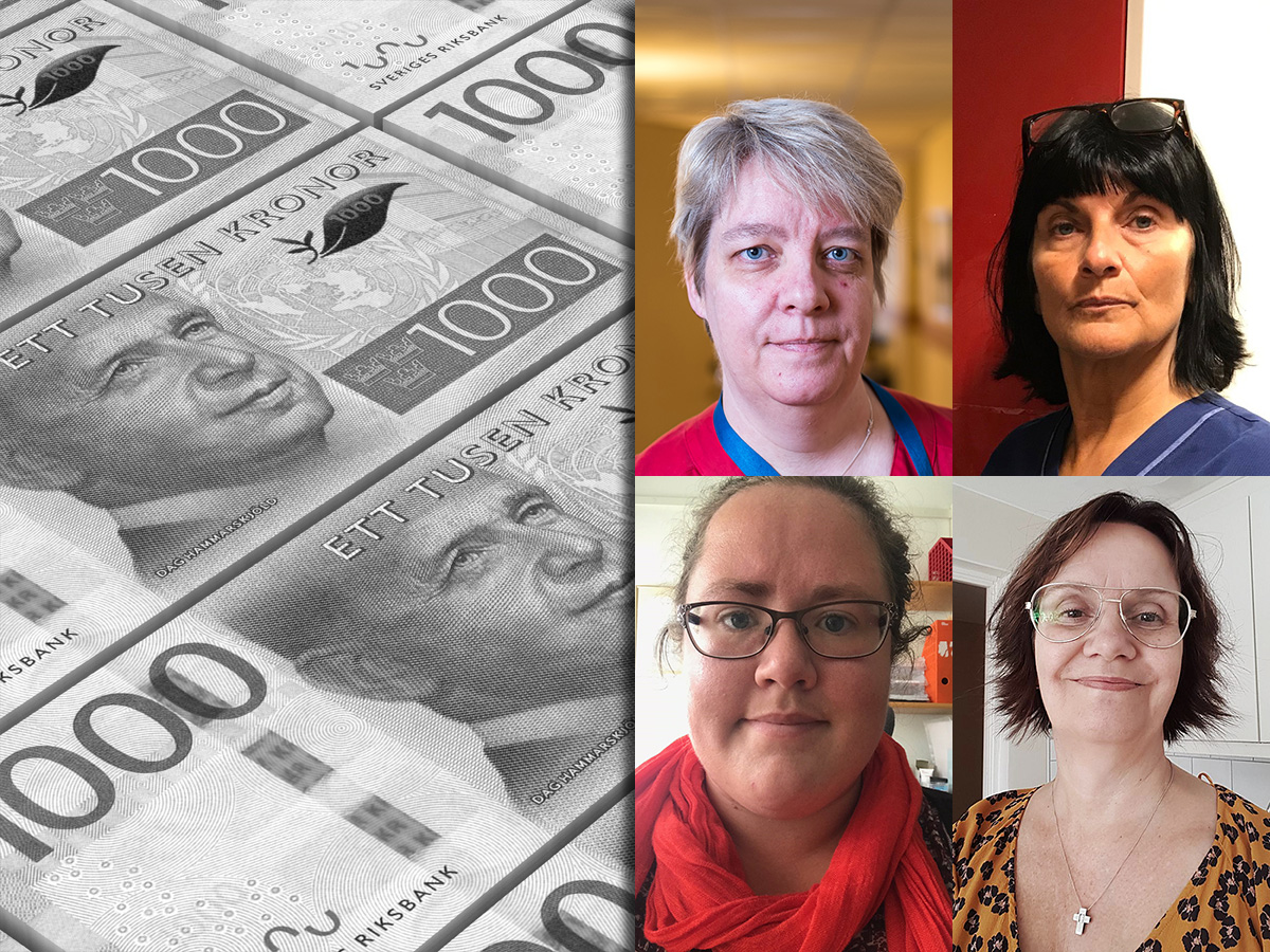 Marie Holgersson, Anneli Dahlqvist, Beatrice Scherberg och Mona Mattsson.