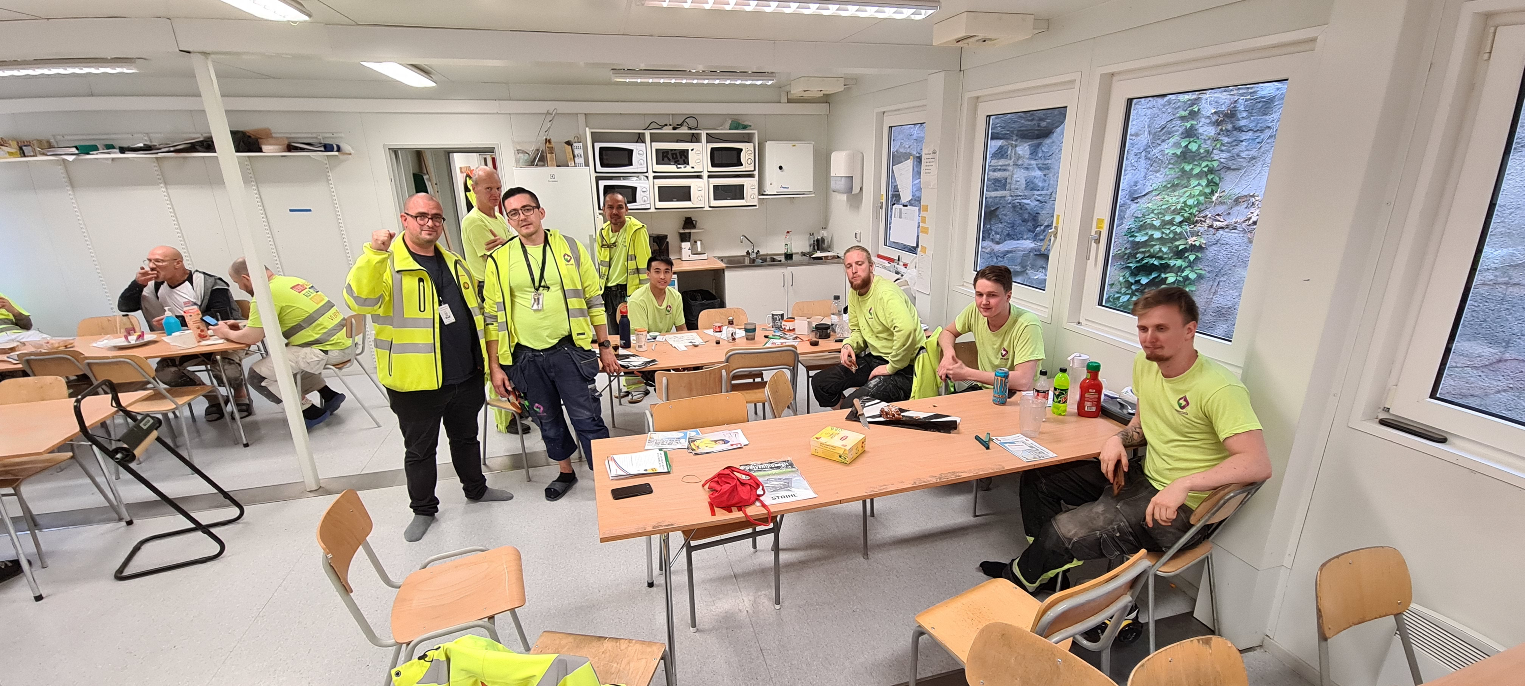 Bild från arbetsplatsen