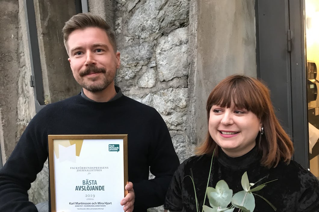 Karl Martinsson och Mira Hjort.