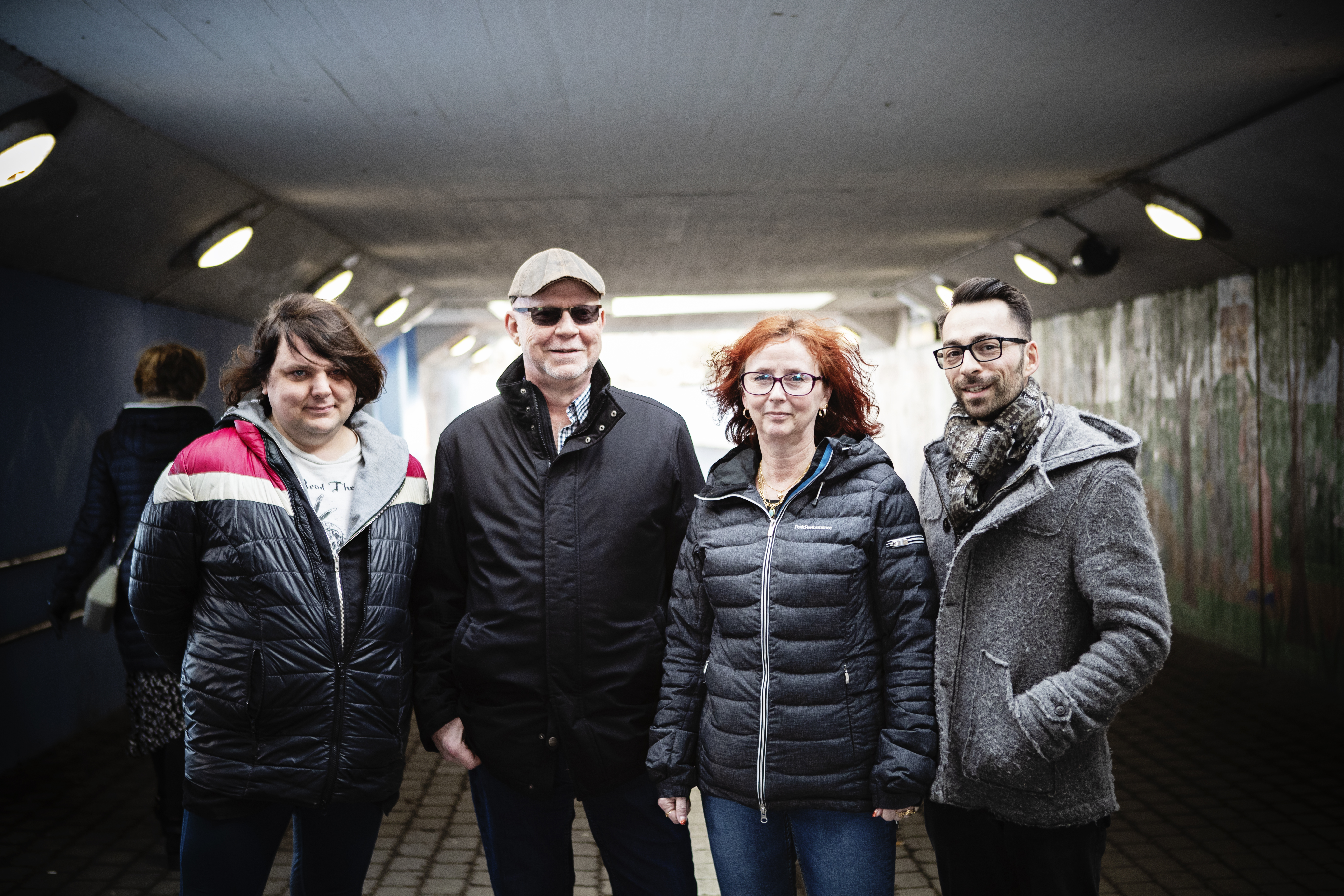 Nataniel Lindén, Tony Werner, Annika Larsson och Benjamin Hultengren.