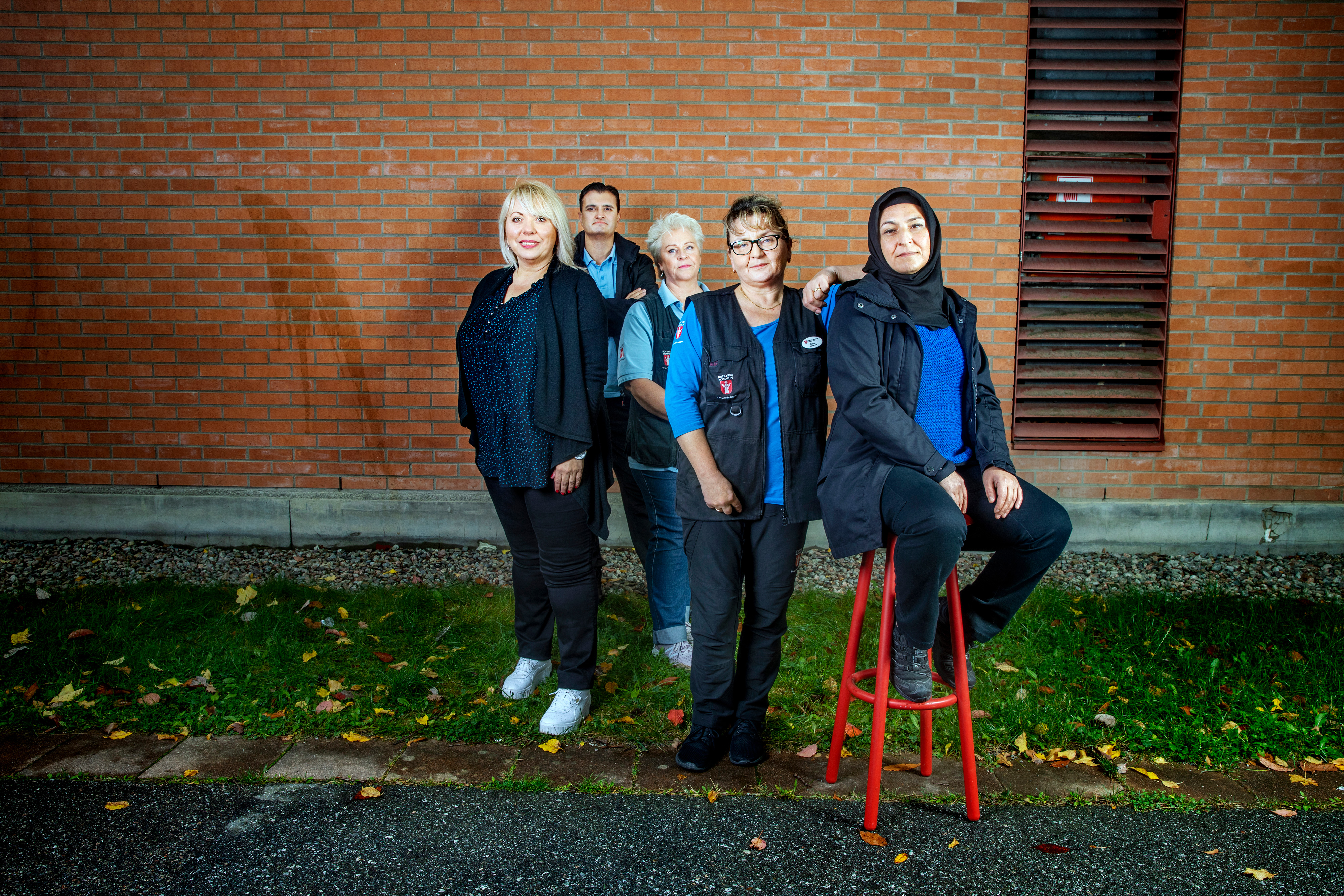 Tanja Gajic, Gaffar Dincer, Marjut Saarimaa, Zorica Jovanovic och Körpe Gül är lokalvårdare i Botkyrka.