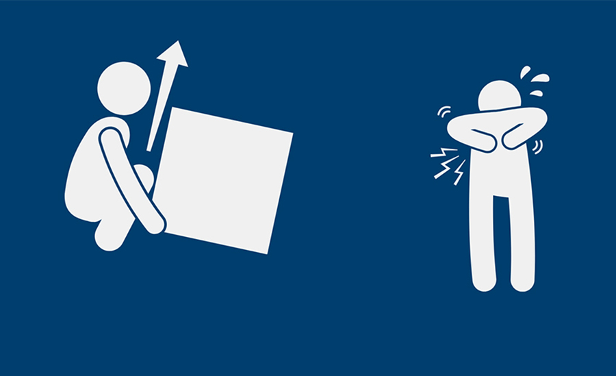 rygg ergonomi belastningsskador