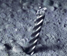 En borrklinga i betong