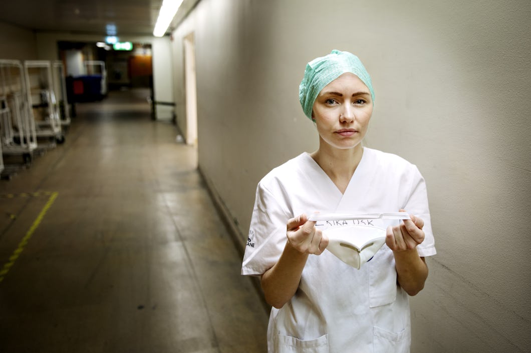 Erika Eriksson, vaccinerad undersköterska.