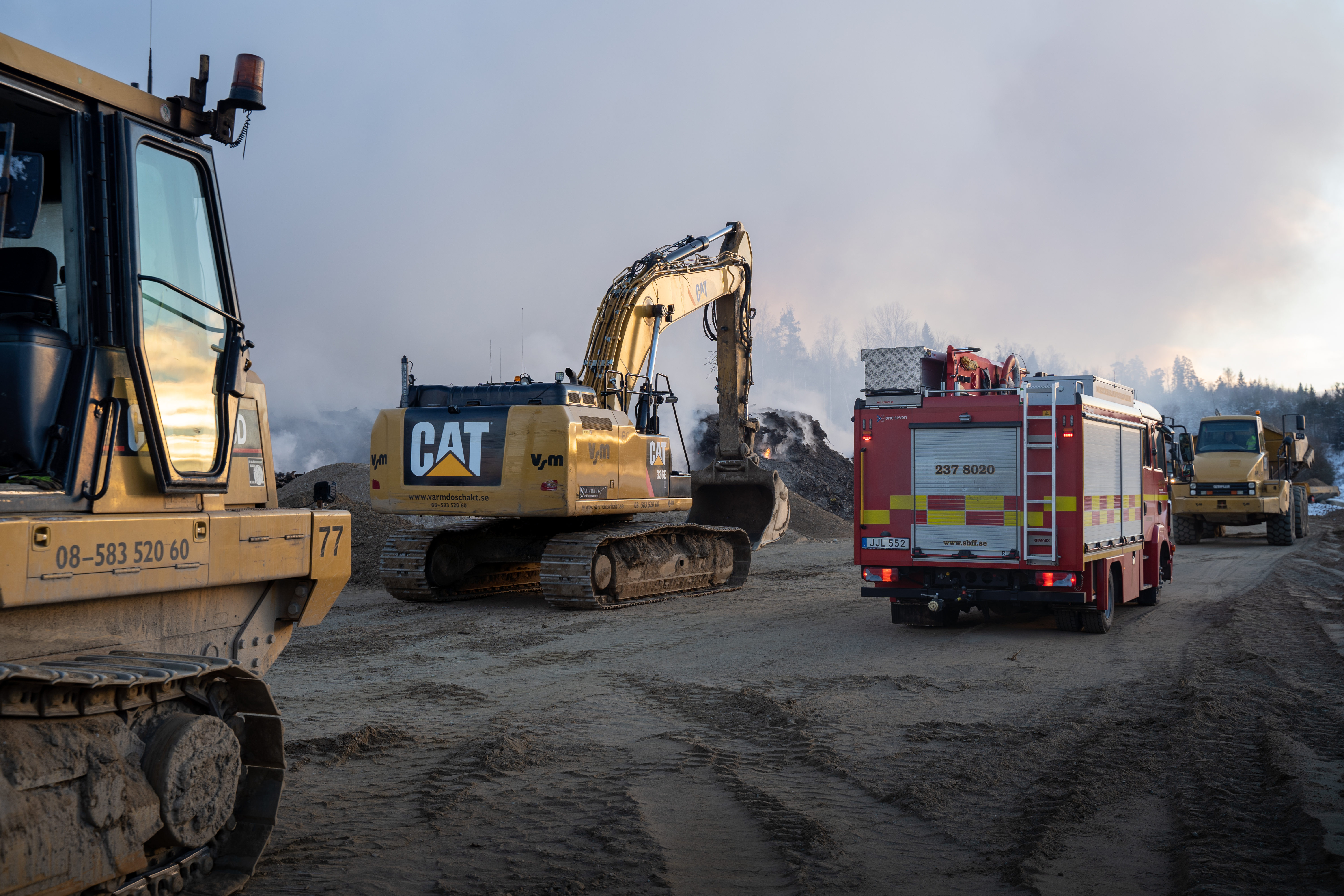 Branden i Kagghamra.