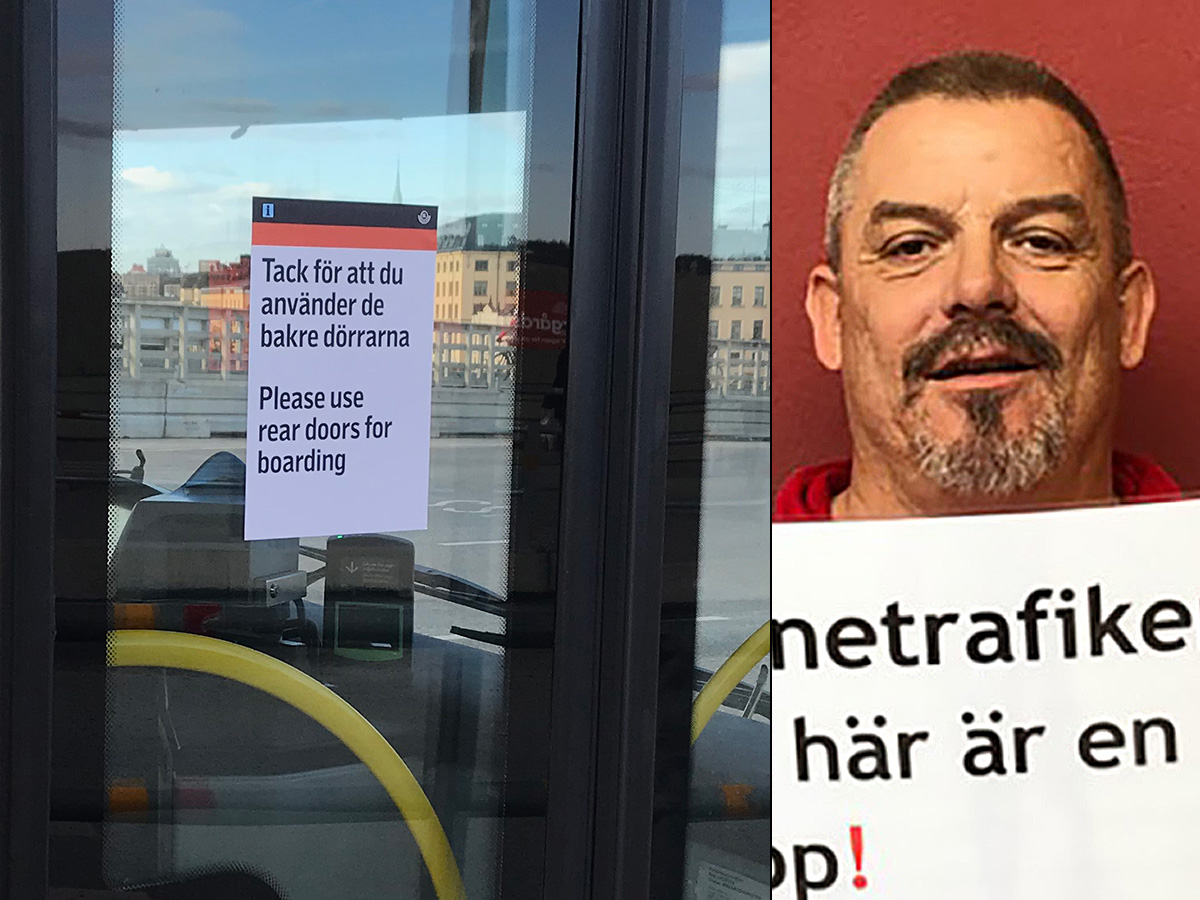 Mikael Olsson vid Nobina i Skåne, ett av de huvudskyddsombud som kämpar vidare för stängda framdörrar.