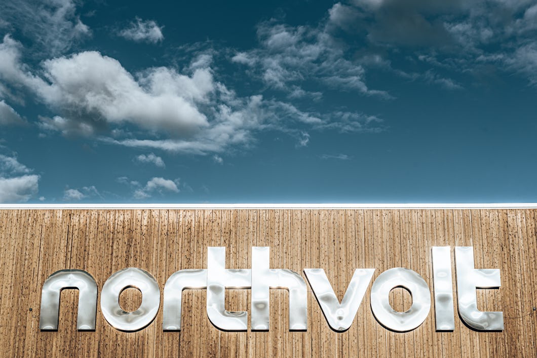 Fasadbild på Northvolt-byggnaden i Skellefteå