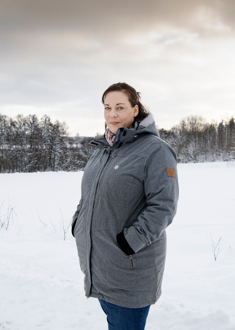 Anna Lidén med sin tioåring.
