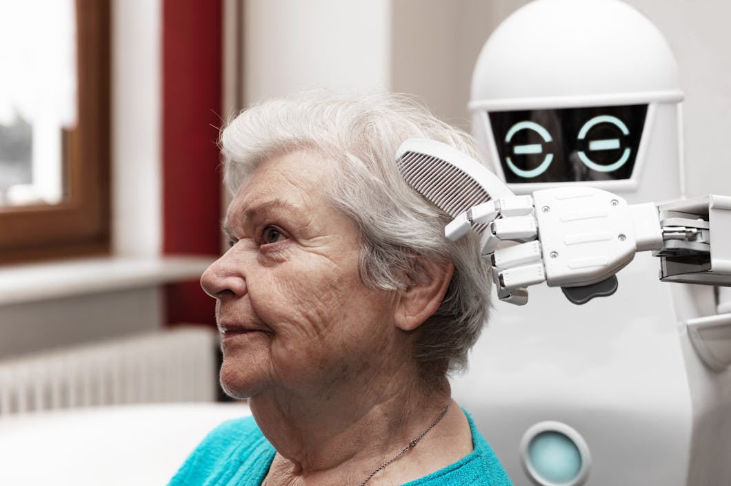 Robot i äldreomsorgen.
