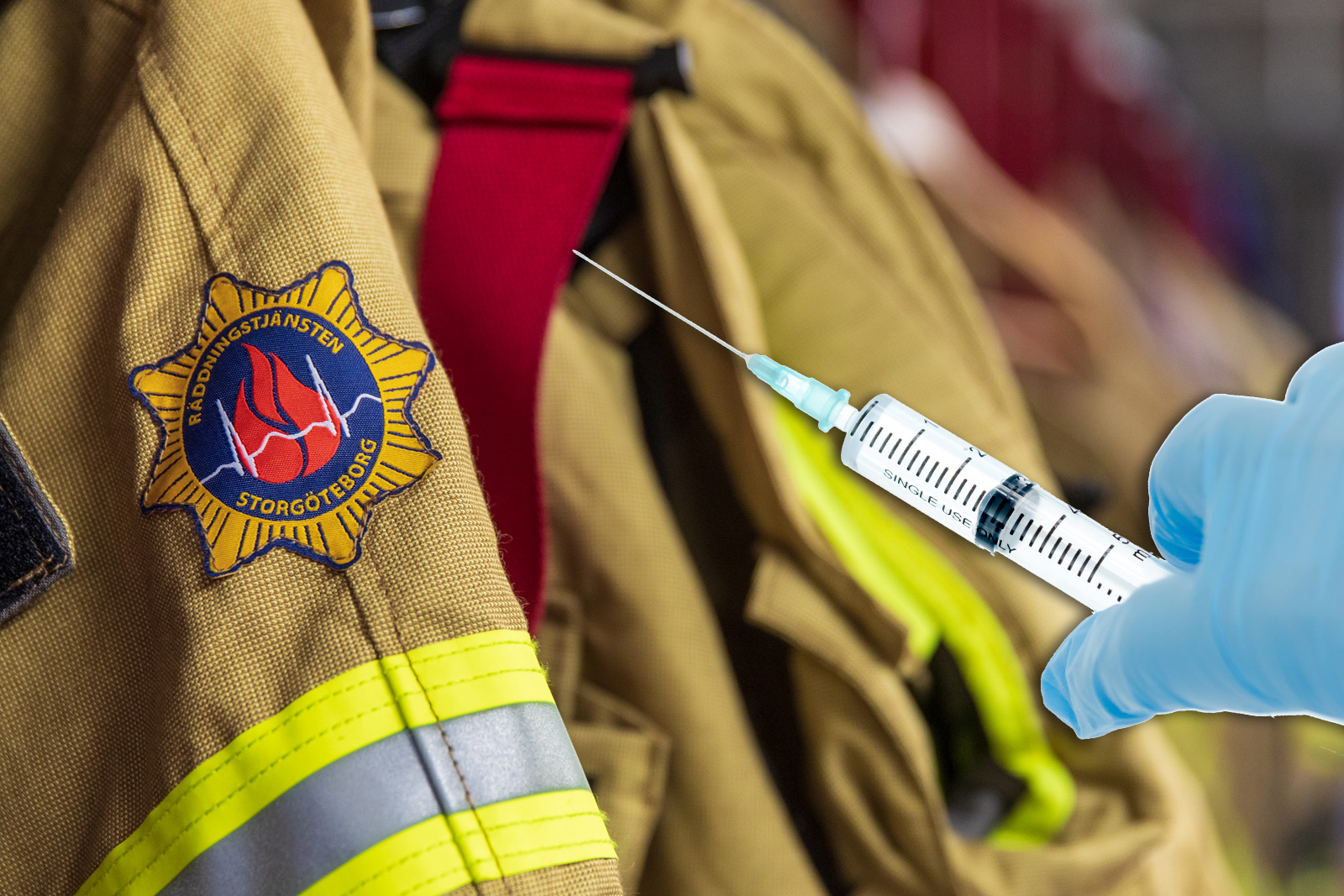 Brandmän i Göteborg vill ha vaccin.