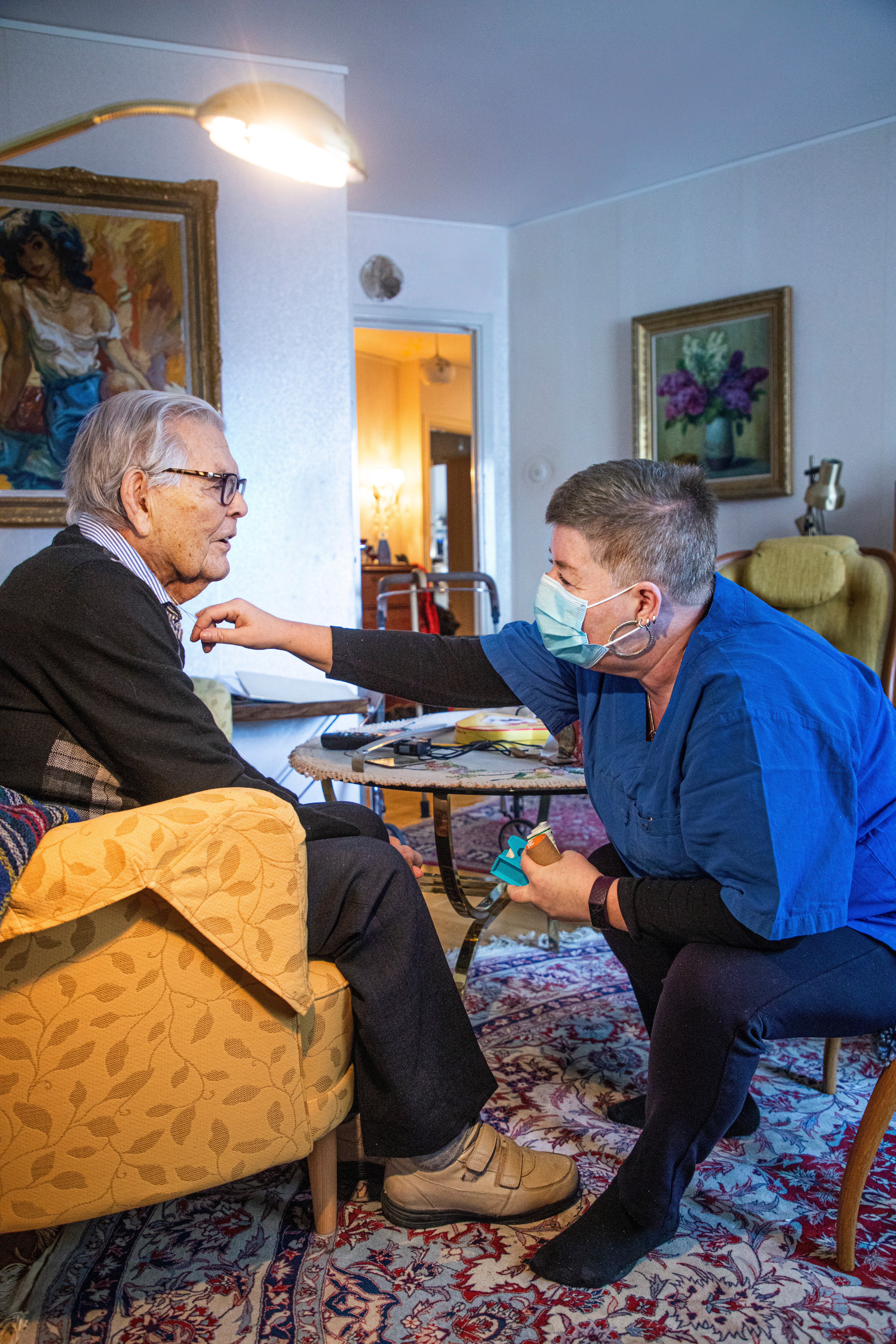 Mia Wilemoll med Elmer Adolfsson.