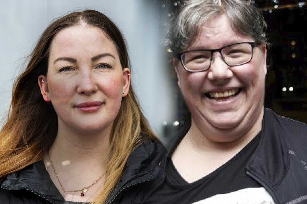 Sarah Bensige och Ninni Blom