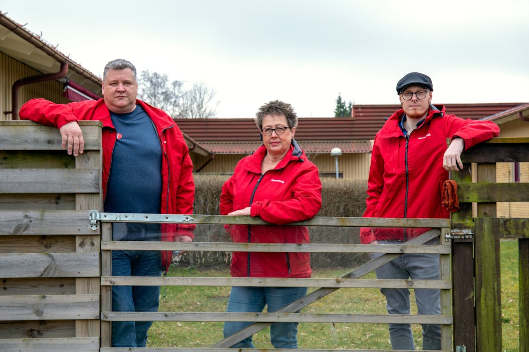 André Rosén, Carina Olofsson och Robin Bogren, Kommunal i Bromölla.