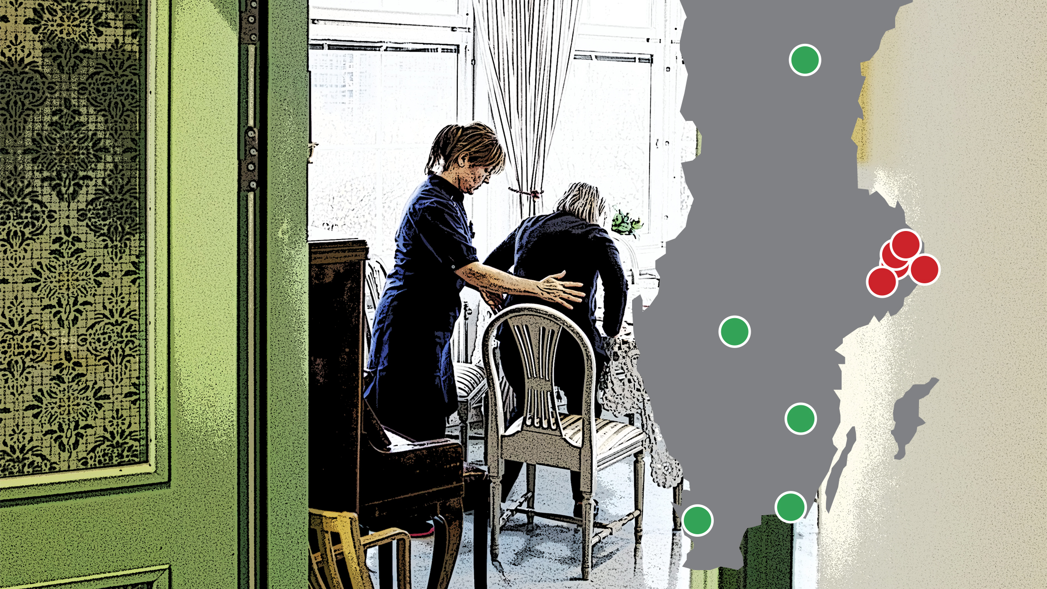 Störst och minst andel heltidsanställda.