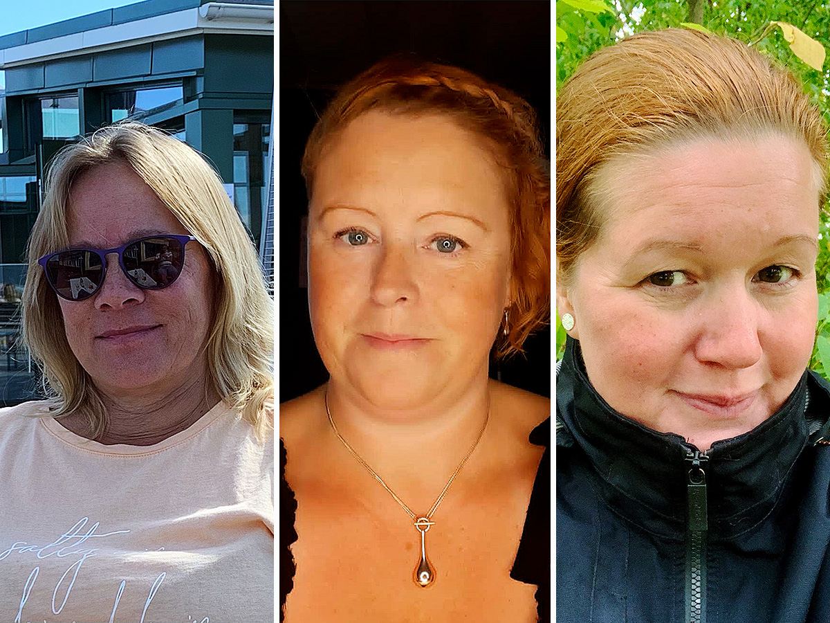 Tre barnskötare om barn med symtom.