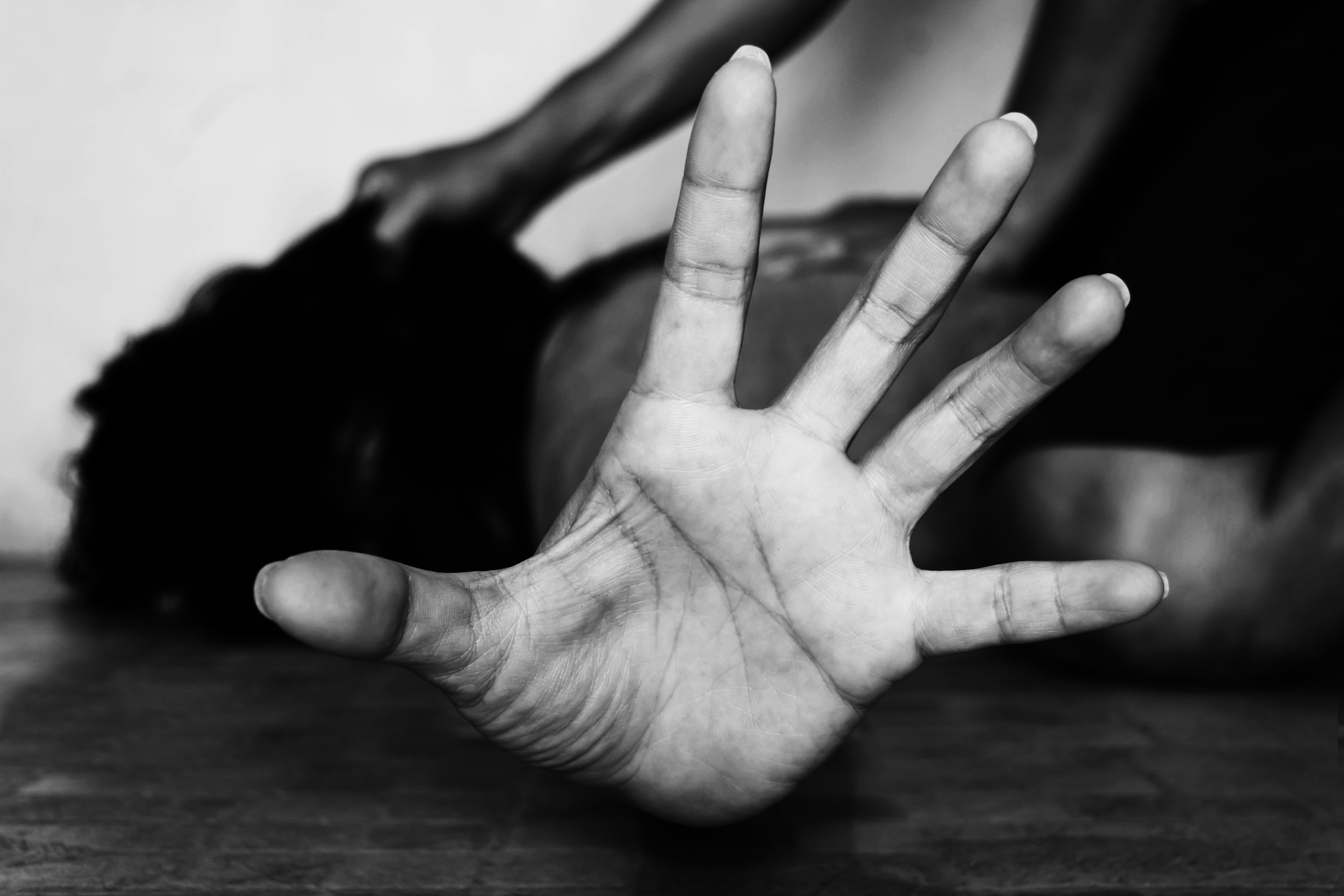 Hot och våld (genrebild).