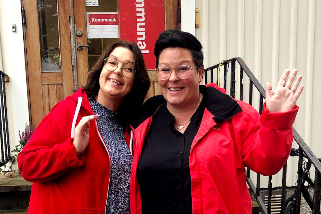 Petra Sundbladh, sektionsordförande, och Ann-Sofie Svensson, skyddsombud.