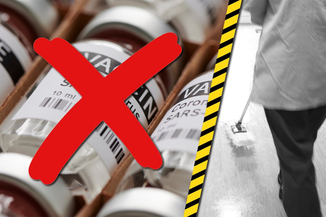 Inget vaccin – då blir det städning.