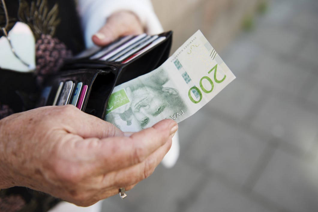 Plånbok Pension Pengar Sedlar