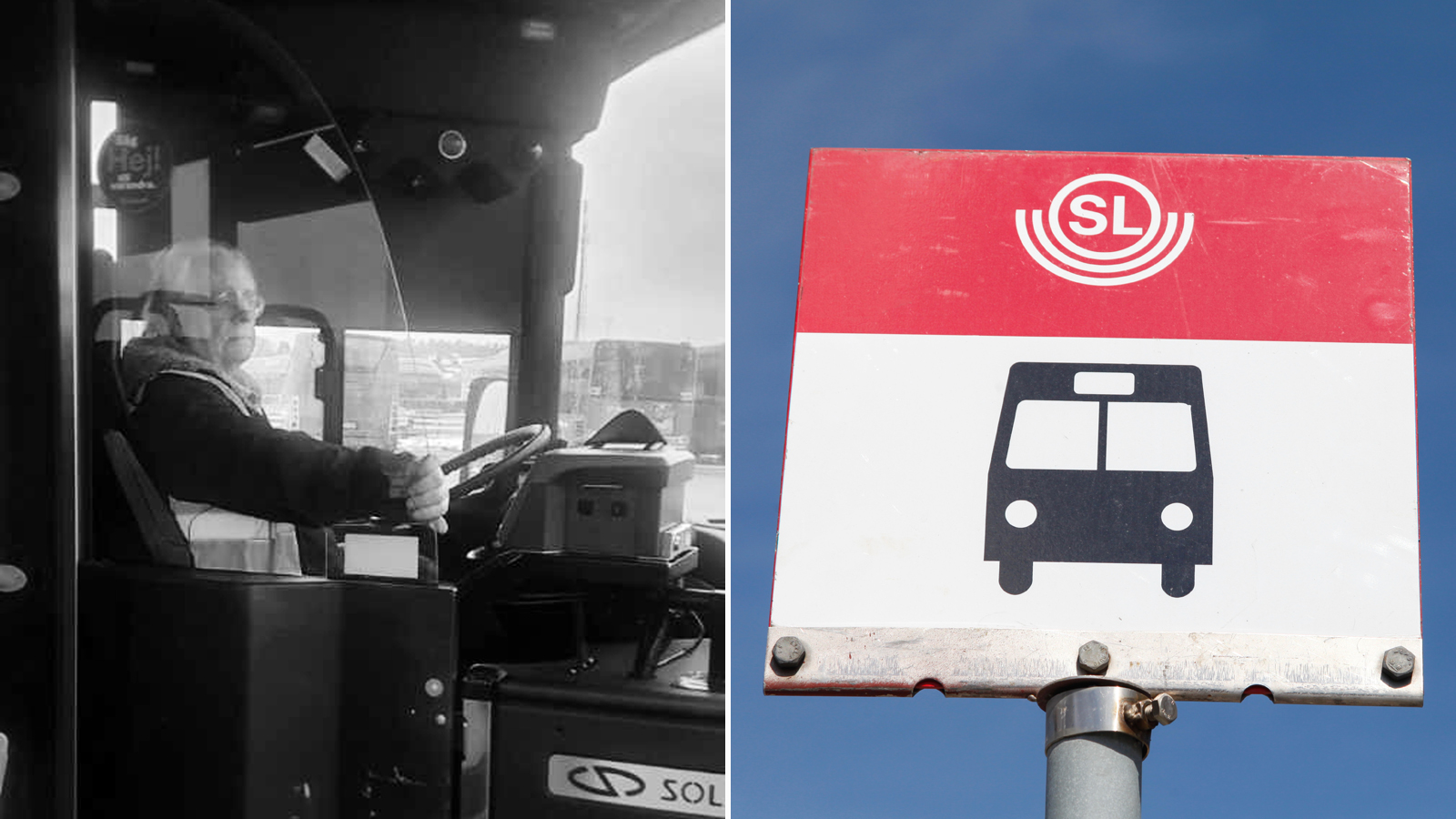 Tony Hasselqvist, huvudskyddsombud, bakom glasskyddet som används i Göteborg.