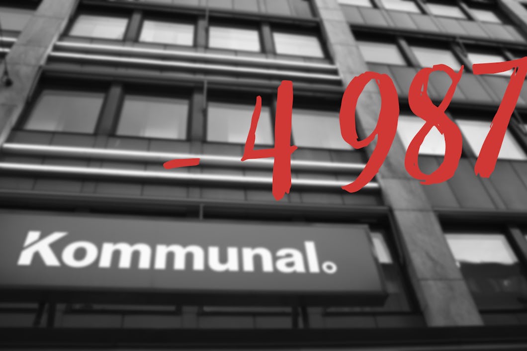 Kommunal krympte 2021.