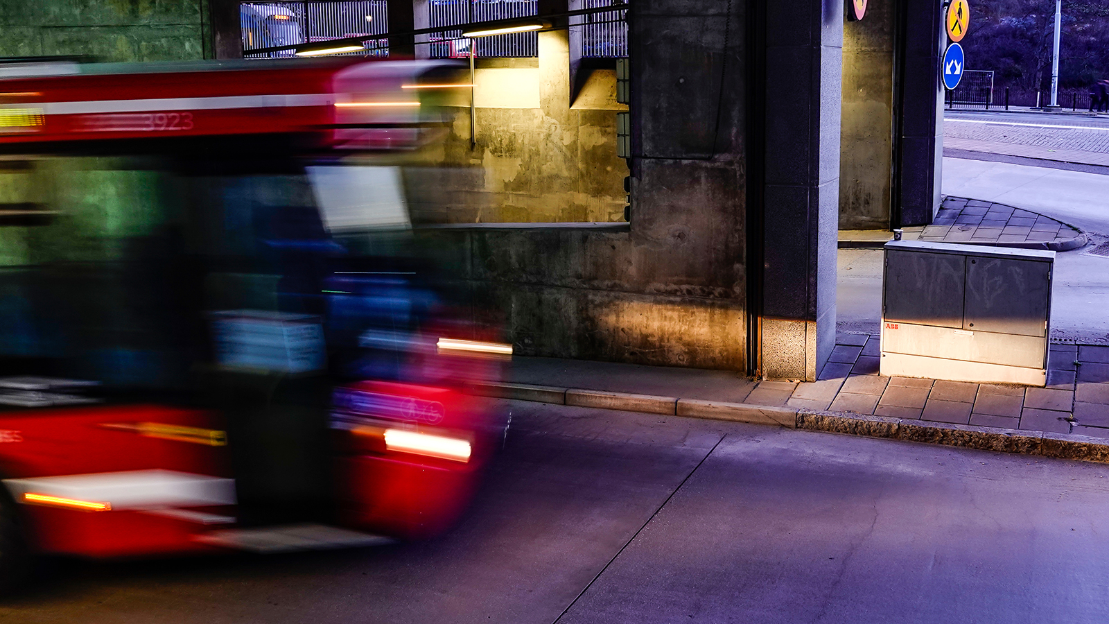 Buss i Stockholm (genrebild).