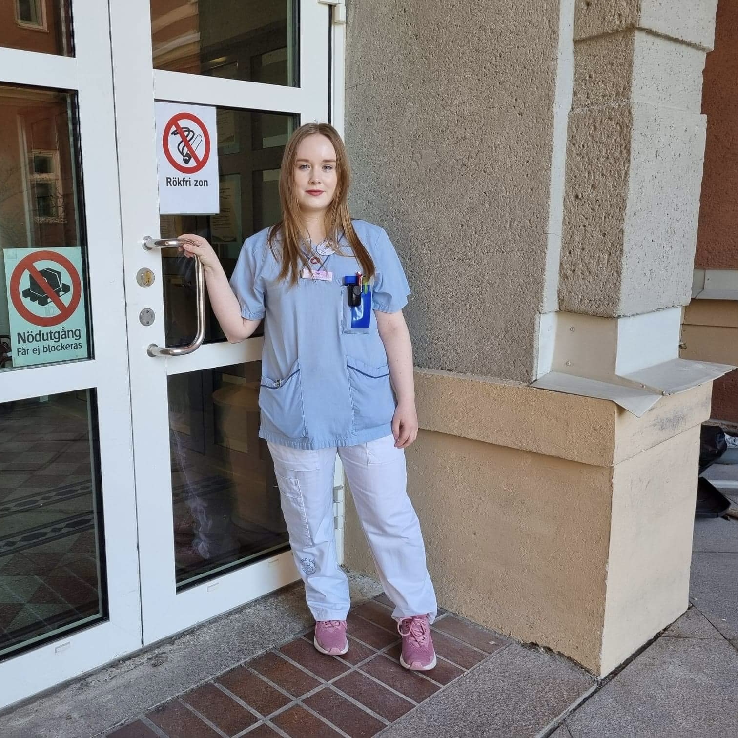 Line Mossefin Axelsson, skötare.