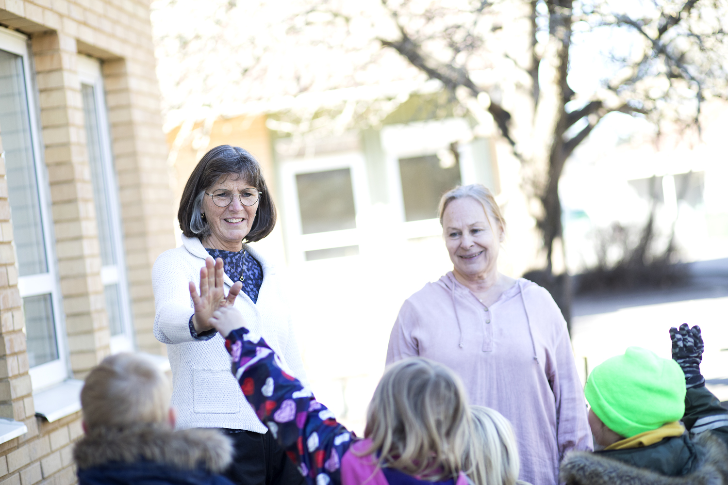 Karina Svensson, barnskötare, och Anette Nilsson, rektor.