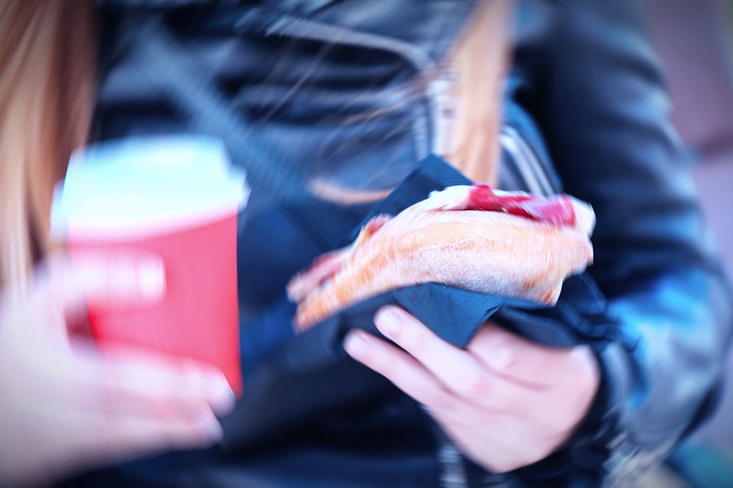 Snabblunch (genrebild).