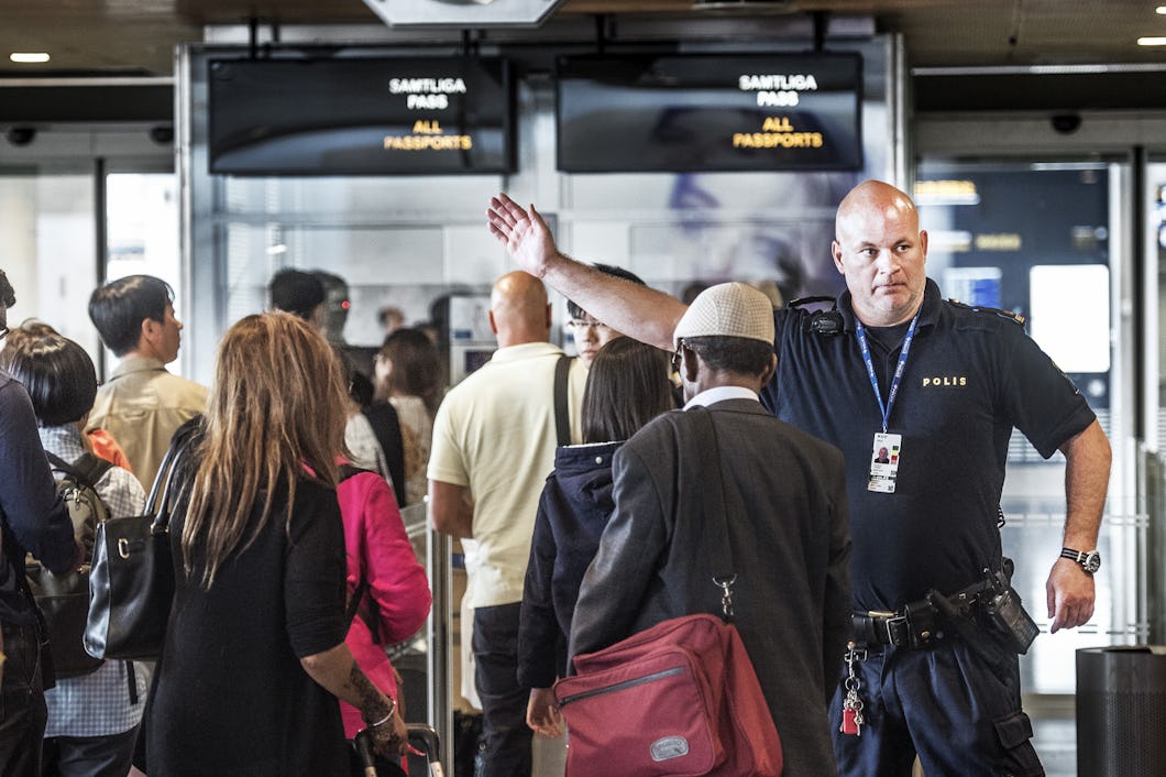 Arlanda Pass Tull Polis
