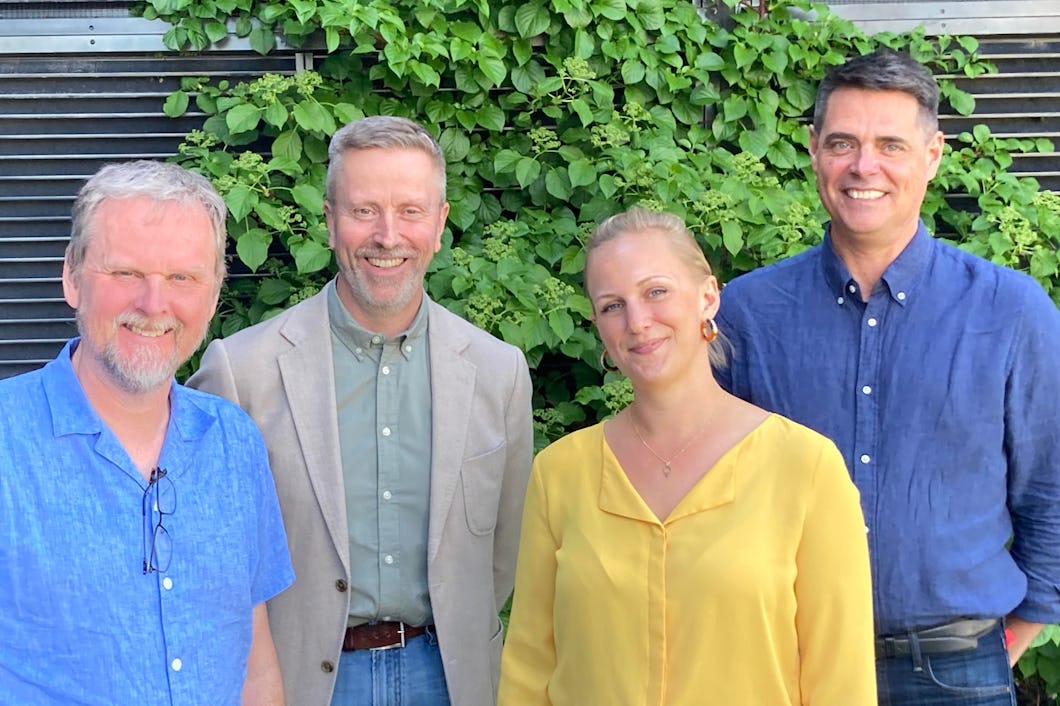 Urban Pettersson, Pontus Boström, Louise Olsson och Mikael Pettersson