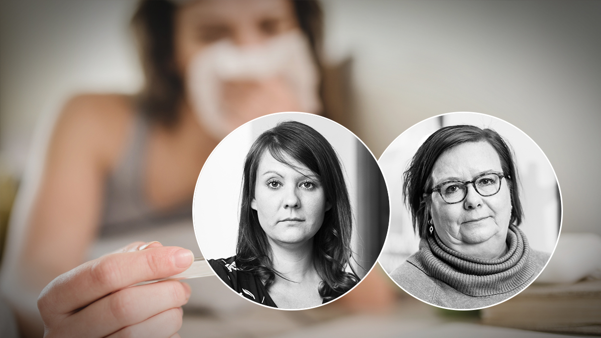 Jessica Leiding och Mirja Räihä, Kommunal.