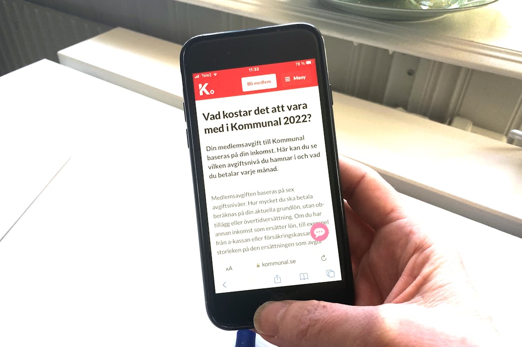 Kommunals medlemsavgift kan sänkas.