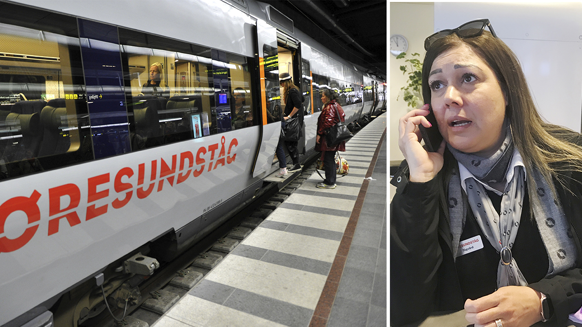 Tågvärd Karolina Johansson är orolig