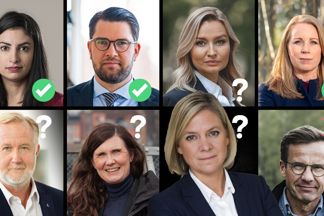 Så har partiledarna svarat.