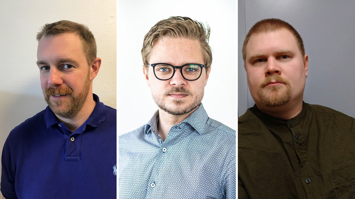 David Fernhed, Anton Levein och Marcus Frej.