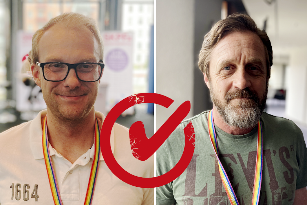 Fredrik Nilsson, barnskötare, och Magnus Hedström, brandman.