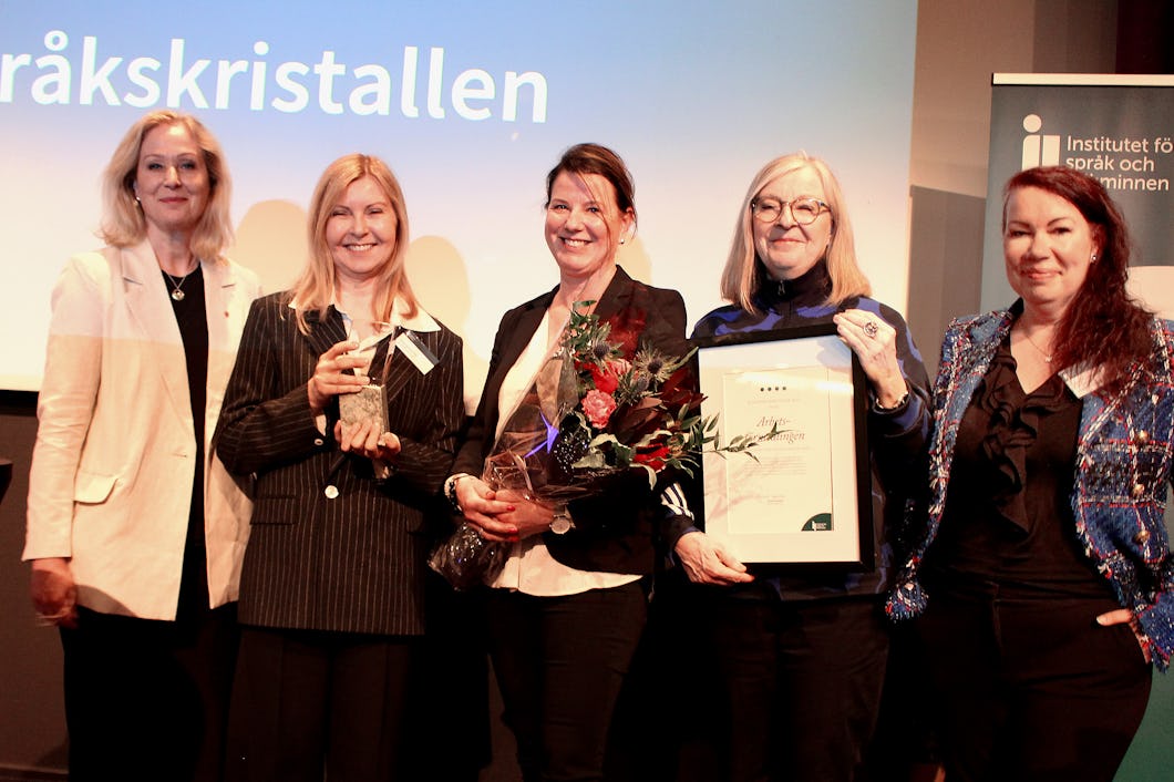 Kulturminister Jeanette Gustafsdotter med representanter från Arbetsförmedlingen.