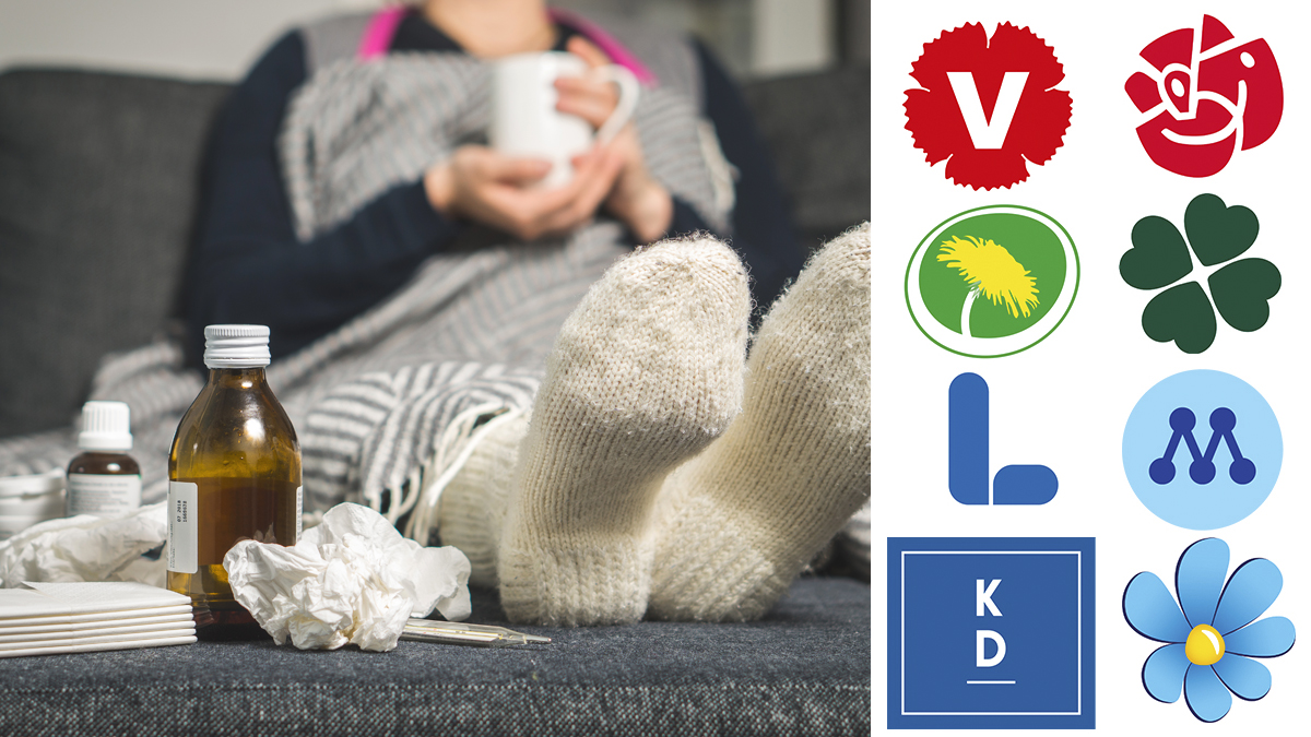 sjuk sjukförsäkring partiloggor