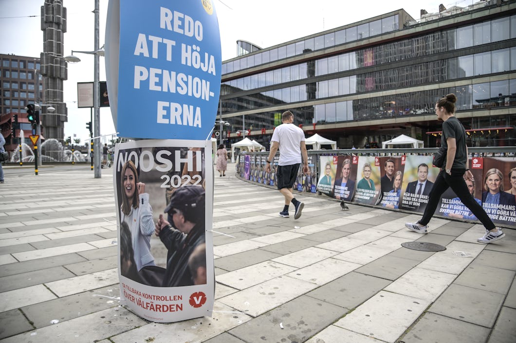 valaffischer vid Sergels torg
