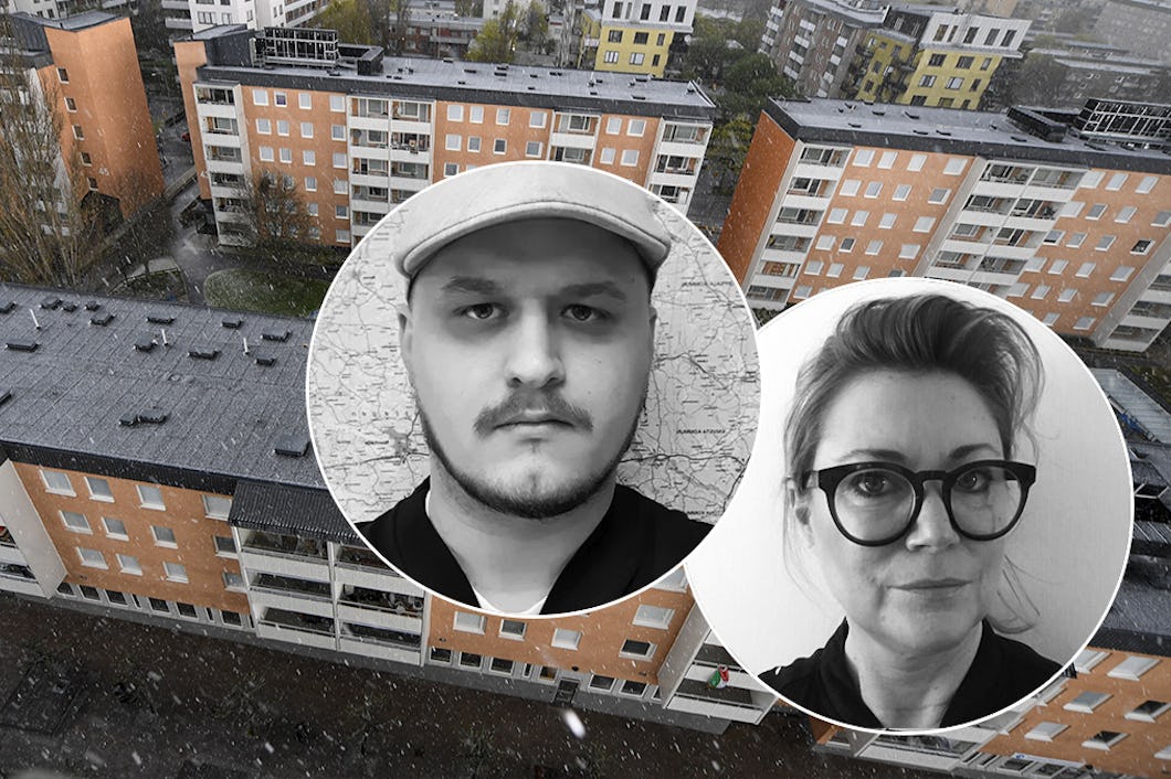 Marcus Eriksson Antfolk och Linda Runcrantz.