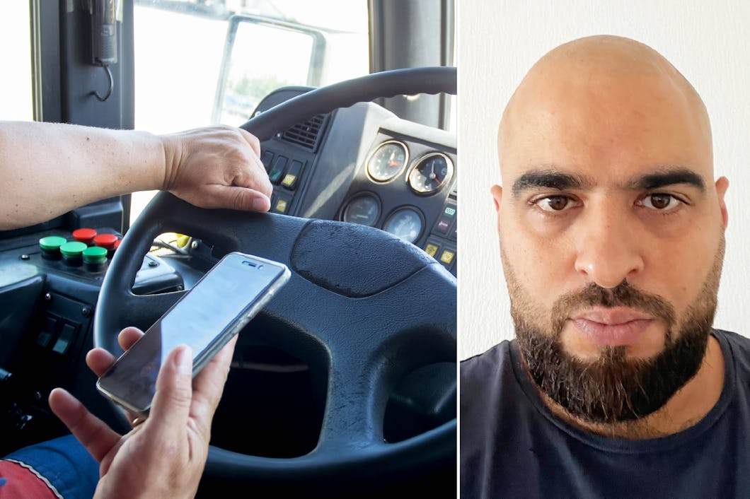 Amro Amer chaufför fick sparken efter vab.